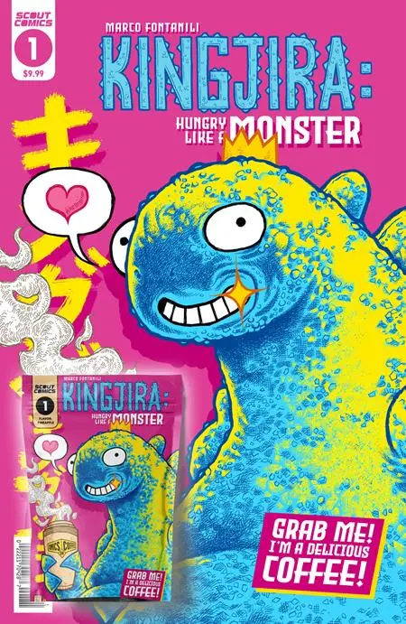Comics & Coffee Medium Roast With Pineapple Sampler With Kingjira #1 Limited Edition Var 1