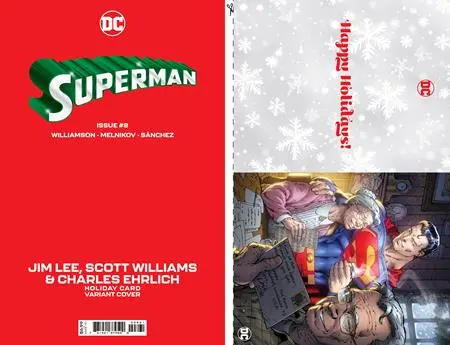 Superman #8 Cvr D Jim Lee Dc Holiday Card Special Edition Var 1