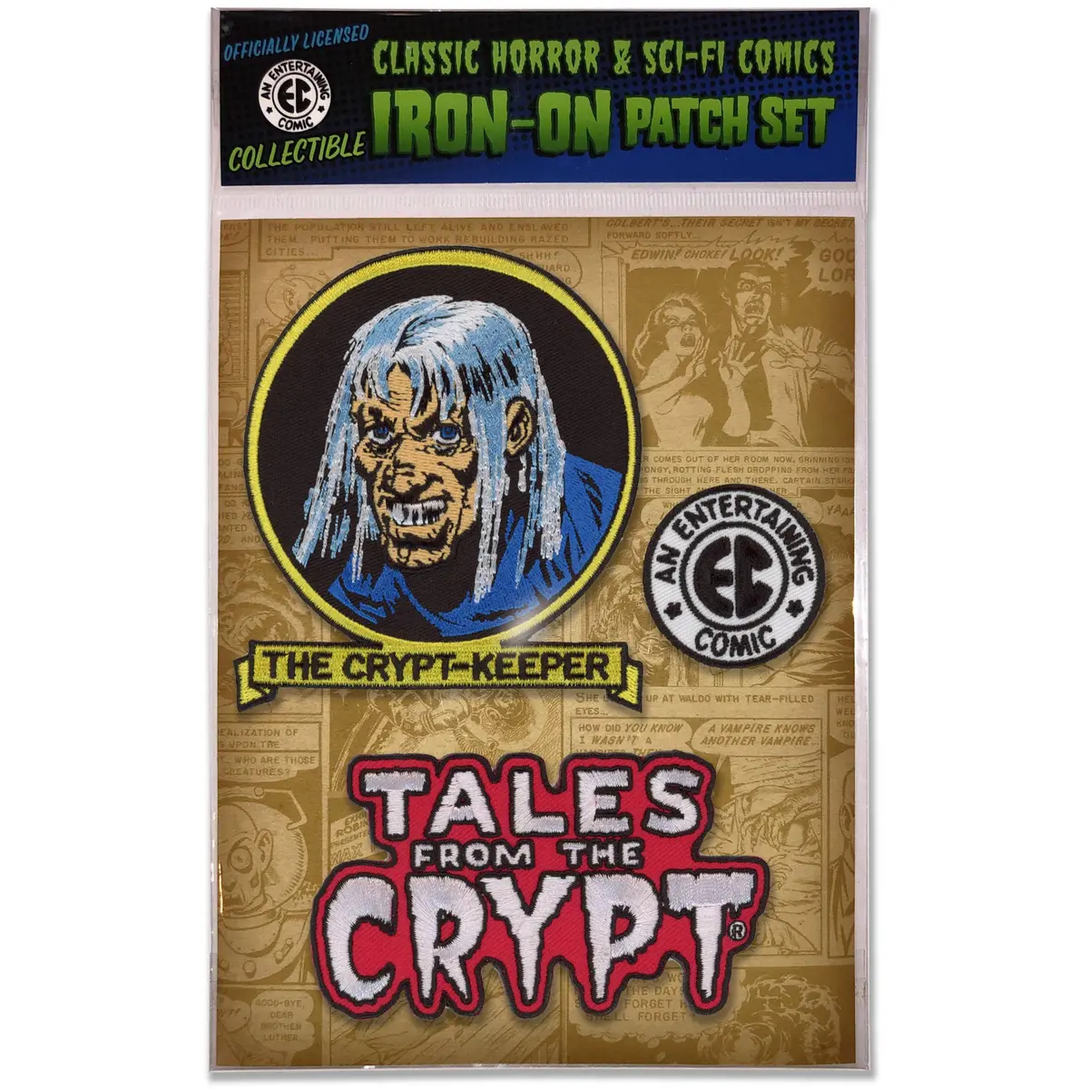 Ec Comics "Tales From The Crypt" Embroidered Patch Set 1