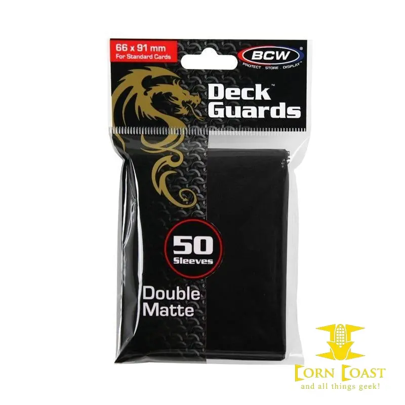 Matte Black Deck Guards 50 Sleeves 2