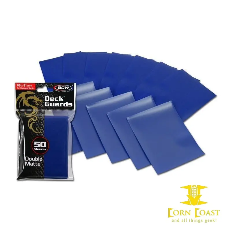 Matte Blue Deck Guards 50 Sleeves 1
