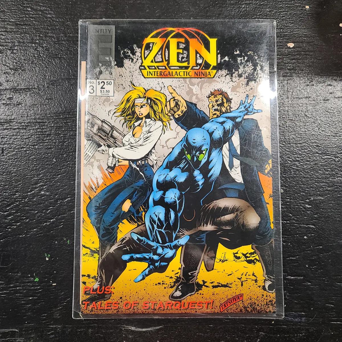 Zen Intergalactic Ninja Color (1994 Entity Volume 1) #3 Signed Stern Nm 1