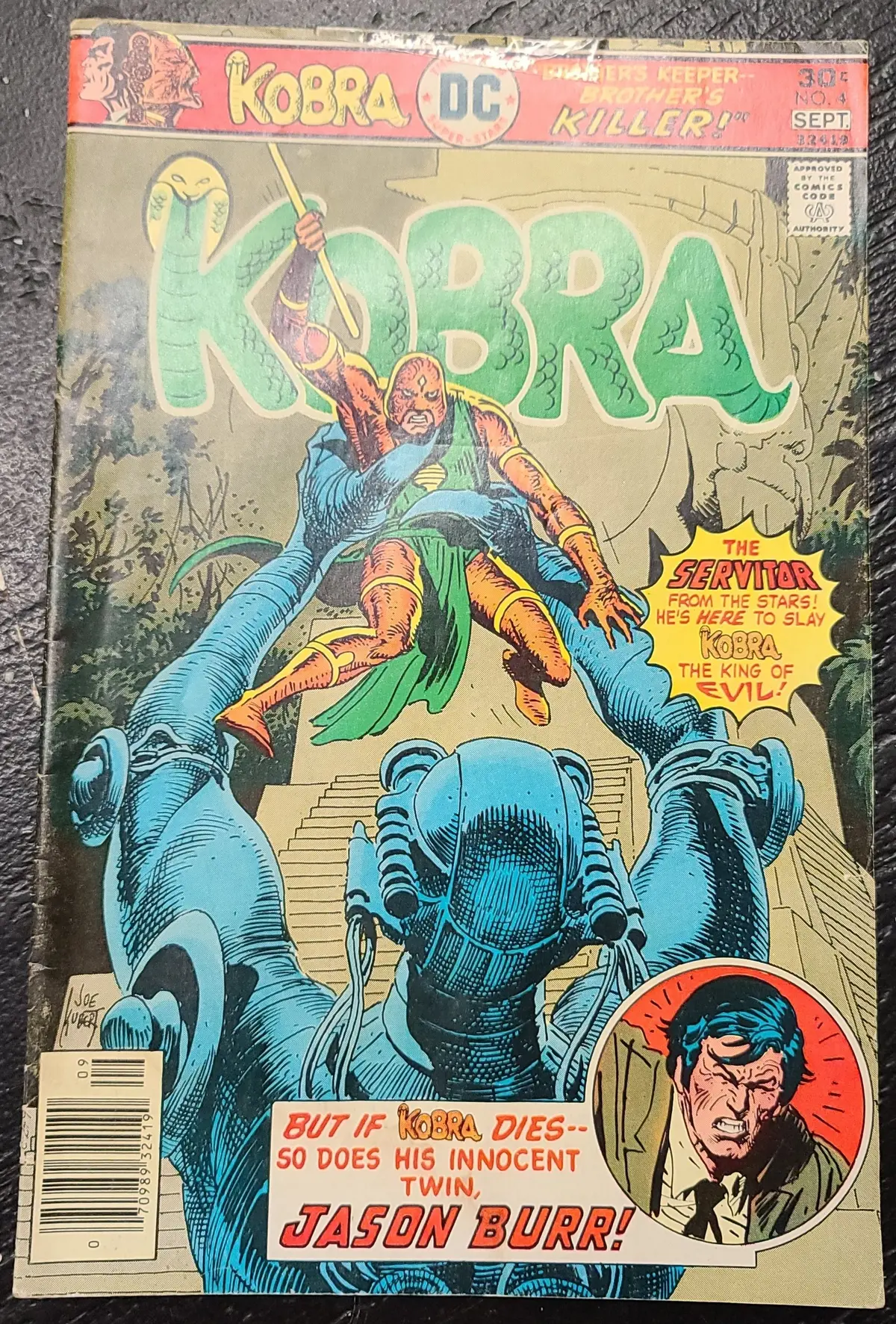 Kobra (1976) #4 Signed Pat Gabriele Nm 1