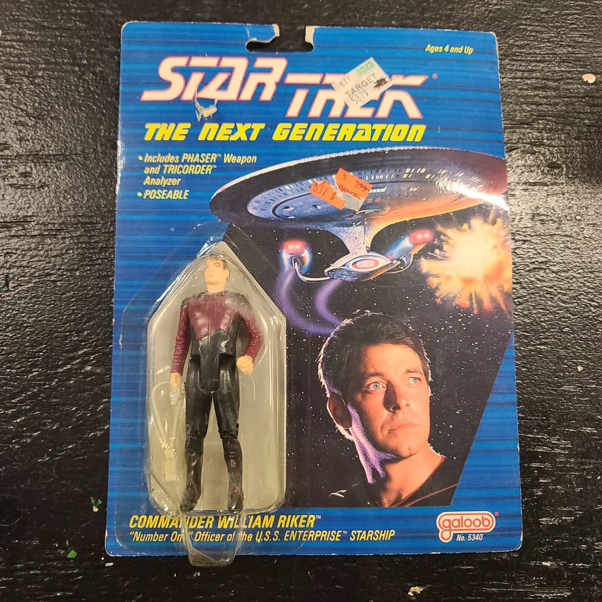 Vintage Star Trek: The Next Generation Lieutenant Worf Galoob Action Figure 1