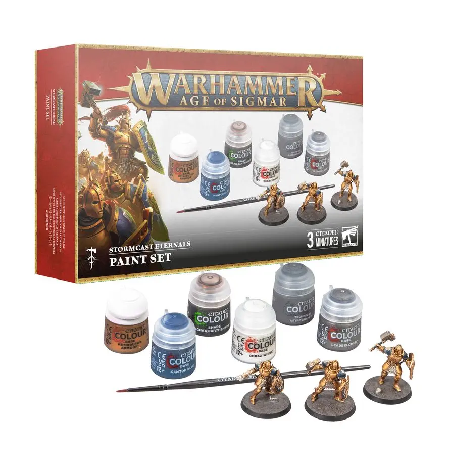 Warhammer Age Of Sigmar Stormcast Eternals Paint Set 1