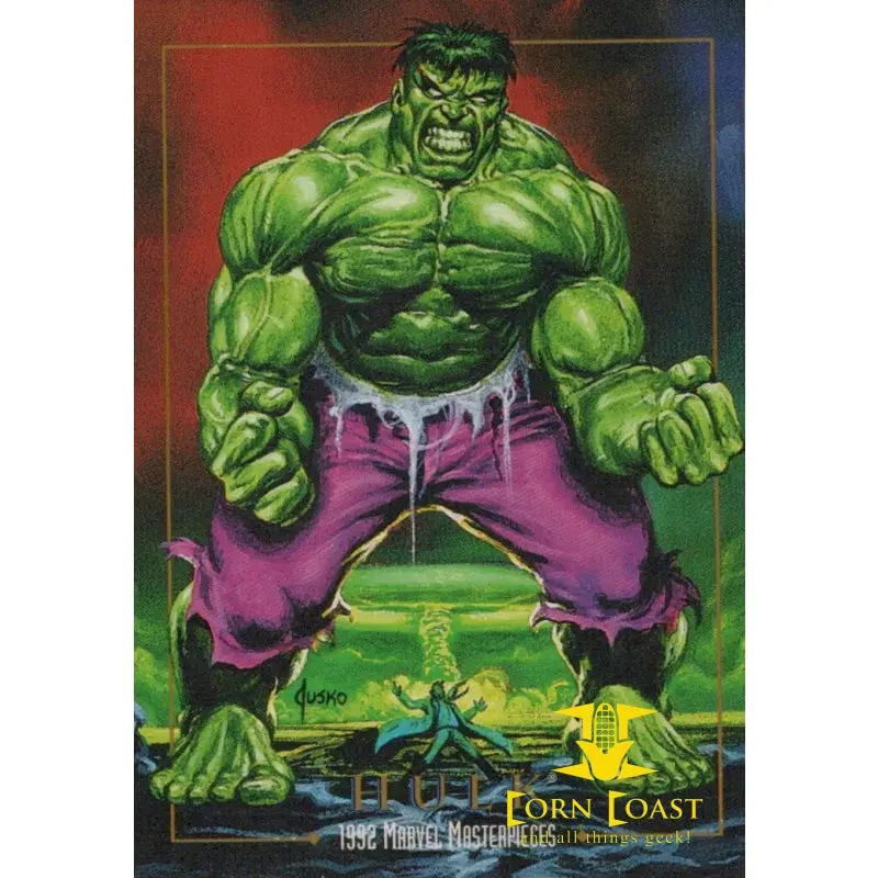 1992 Marvel Masterpieces Sky Box Hulk #32 1