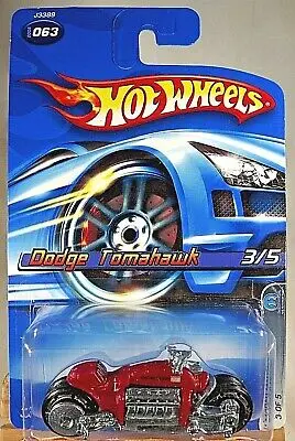 Hot Wheels Red Dodge Tomahawk 3/5 #63 1