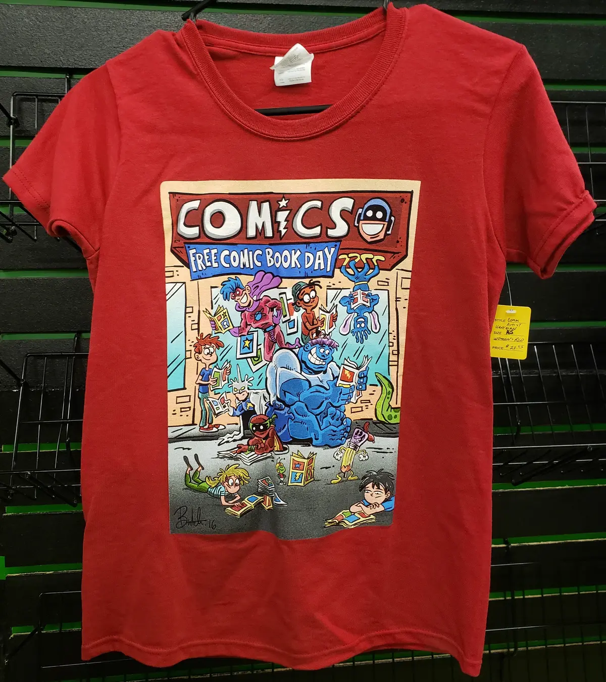 Free Comic Book Day Red Shirt Size Xs 1