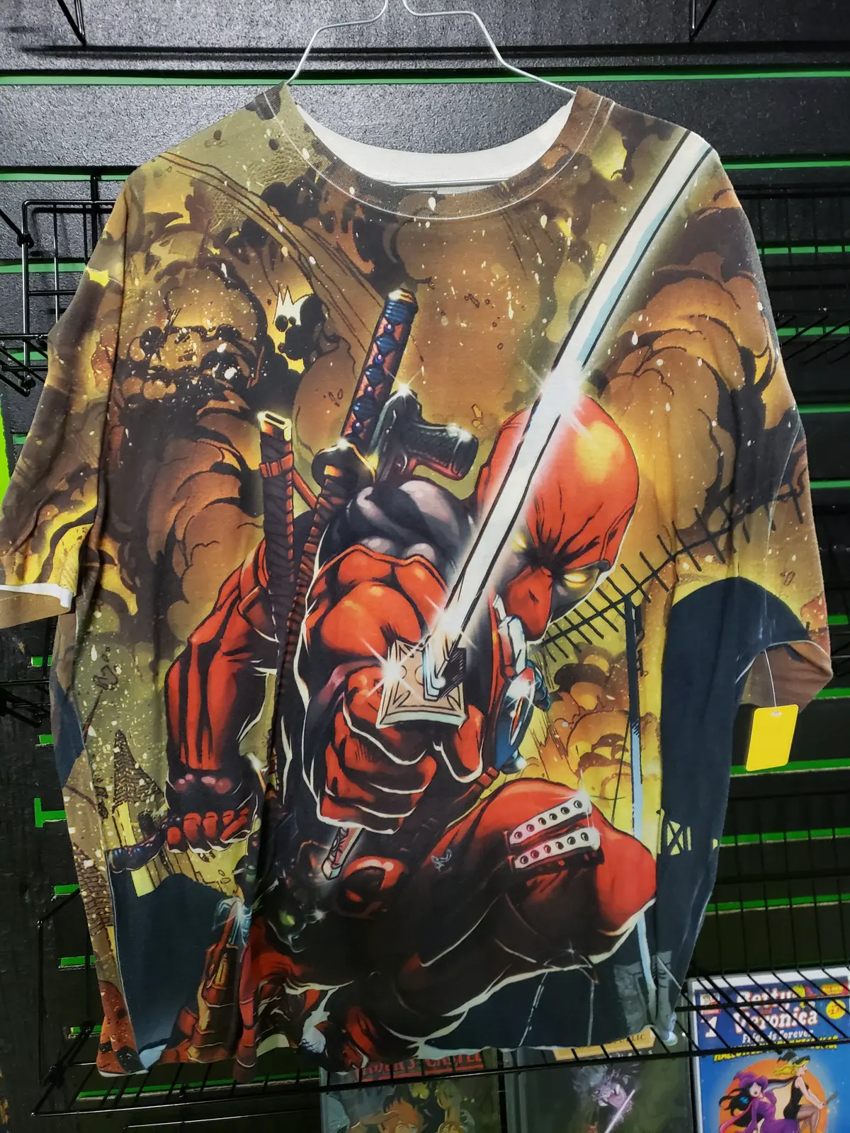 Deadpool All Over Print Polyester T-Shirt Size L 1
