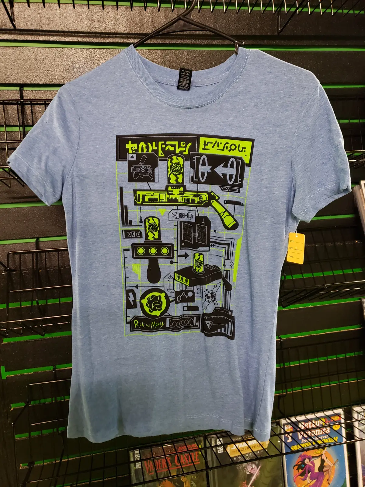 Rick And Morty Portal Gun Women's T-Shirt Size L 1