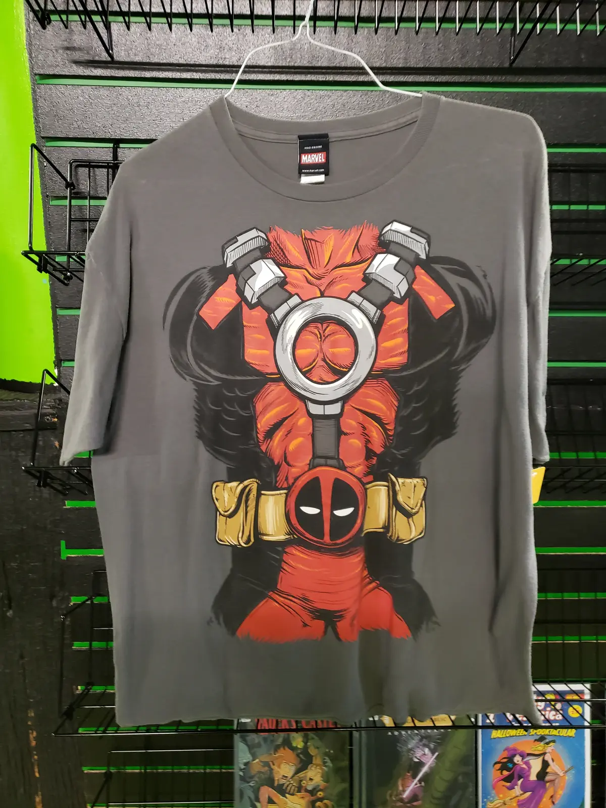 Deadpool Cosplay Gray Shirt Size Xl 1