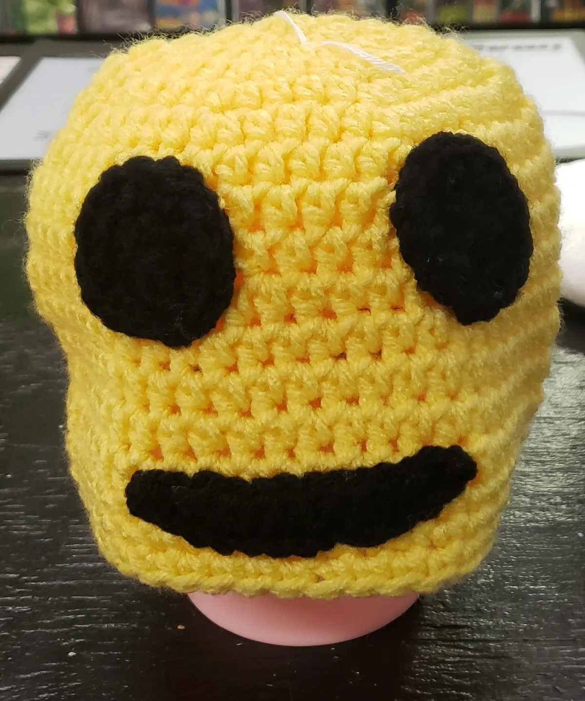 Smiling Face Emoji Child Knitted Winter Hat 1