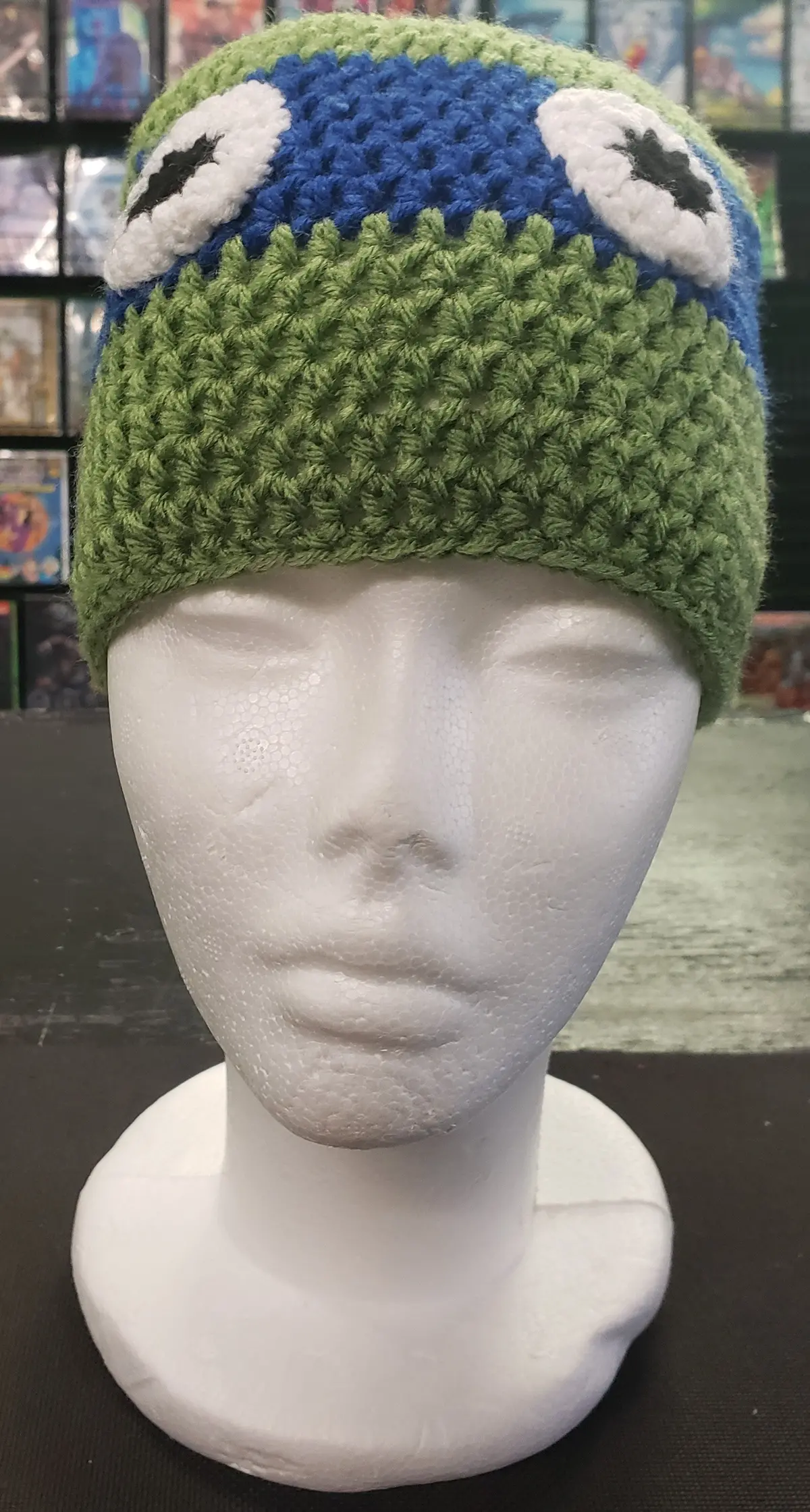 Ninja Turtle Leonardo Adult Knitted Winter Hat 1