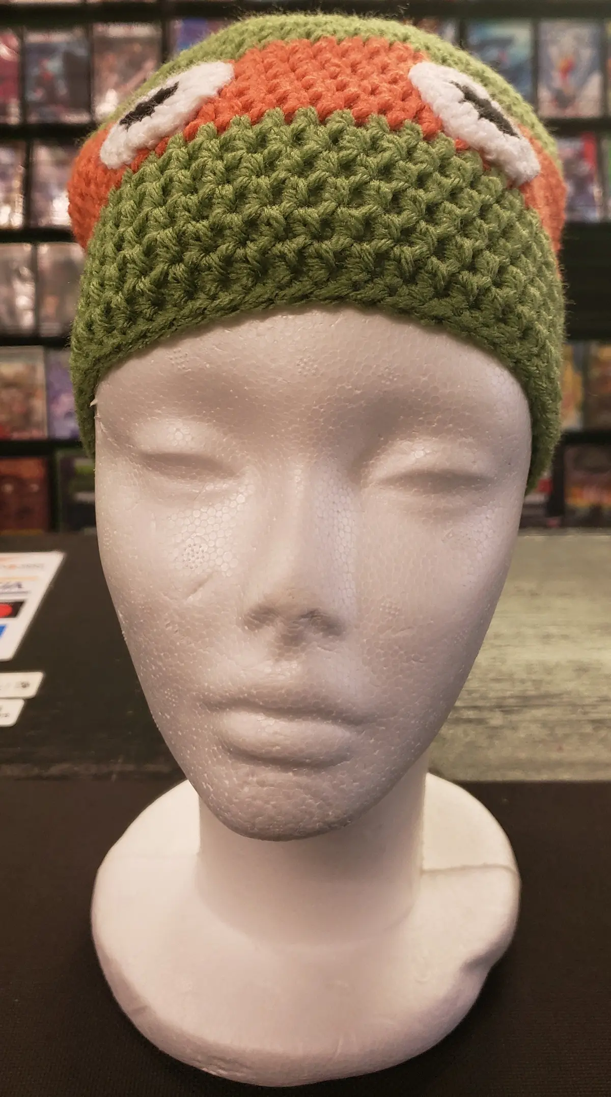 Ninja Turtle Michelangelo Child Knitted Winter Hat 1