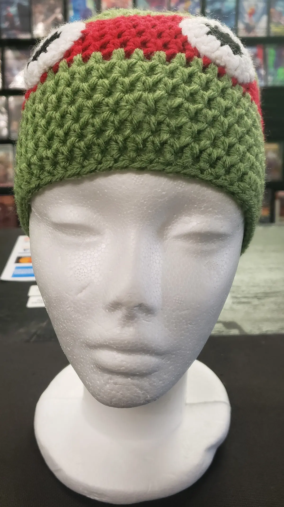 Ninja Turtle Raphael Adult Knitted Winter Hat 1