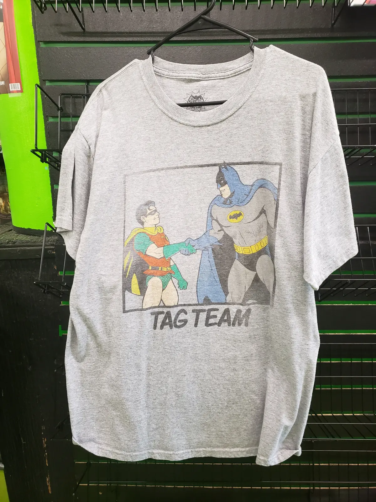 Batman And Robin Tag Team Shirt Size L 1
