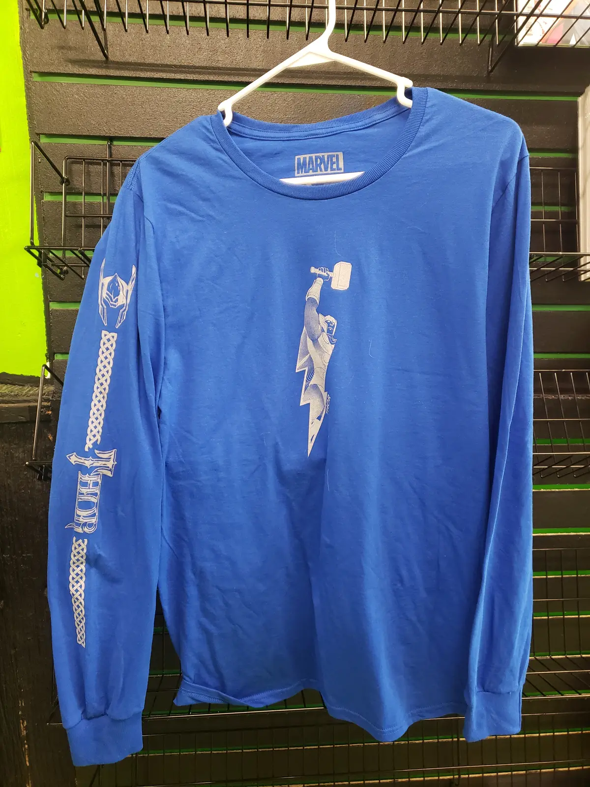 Thor Long Sleeve Blue Shirt Size M 1