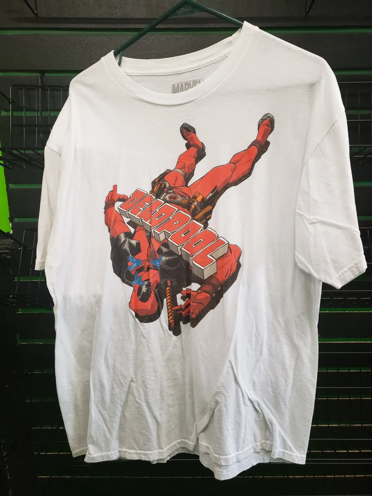 Knocked Out Deadpool White Shirt Size Xl 1