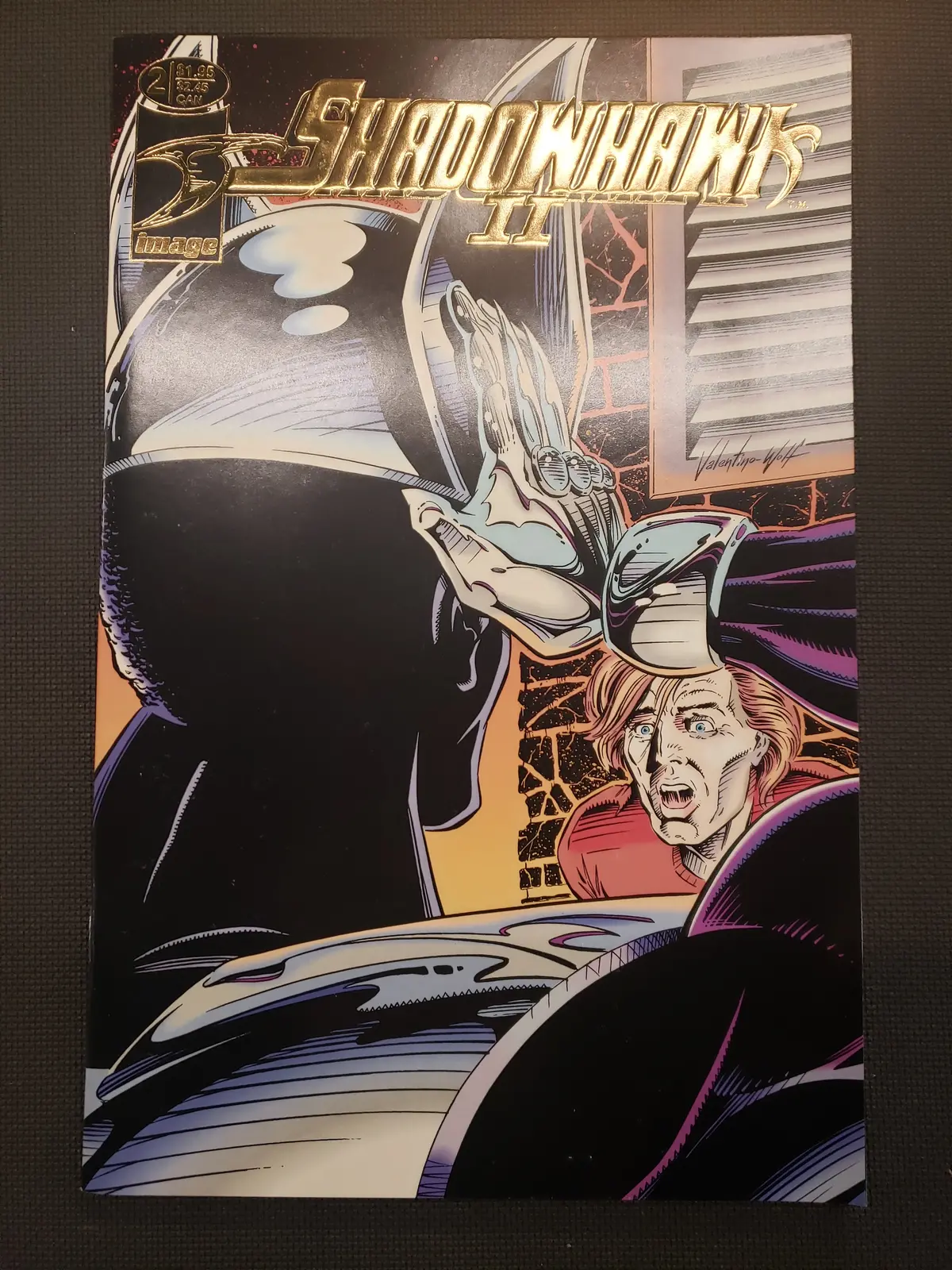 Shadowhawk Ii #2 Signed By Jim Valentino With Coa Vf 1
