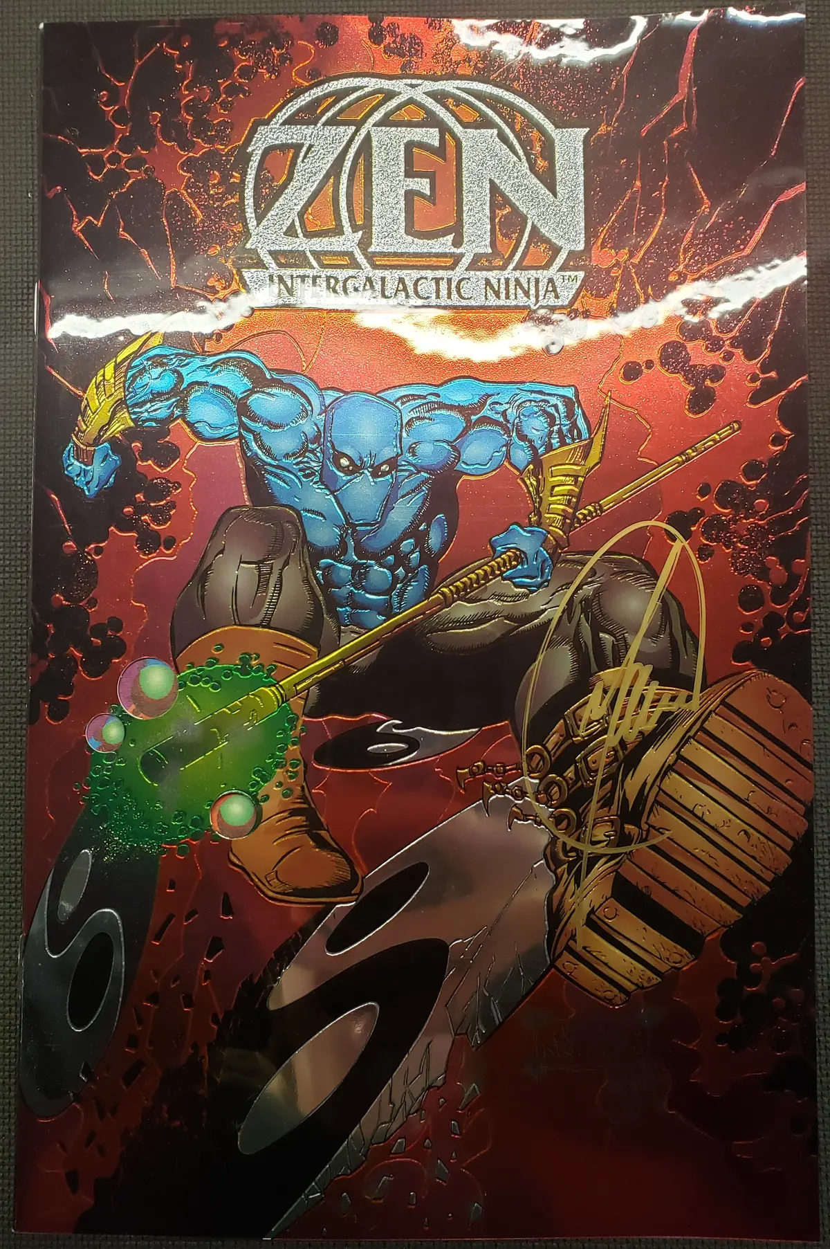 Zen: Intergalactic Ninja (1994) #1 Deluxe Chromium Cover Signed Nm 1