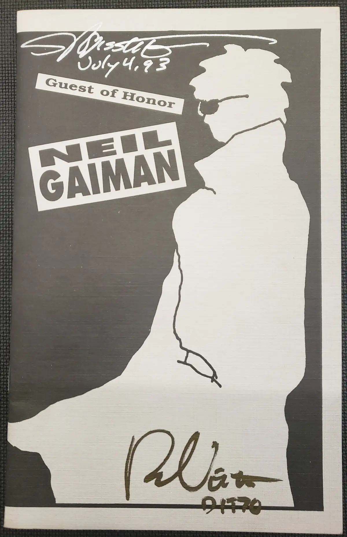 Neil Gaiman Guest Of Honor Ashcan Signed Nm 1