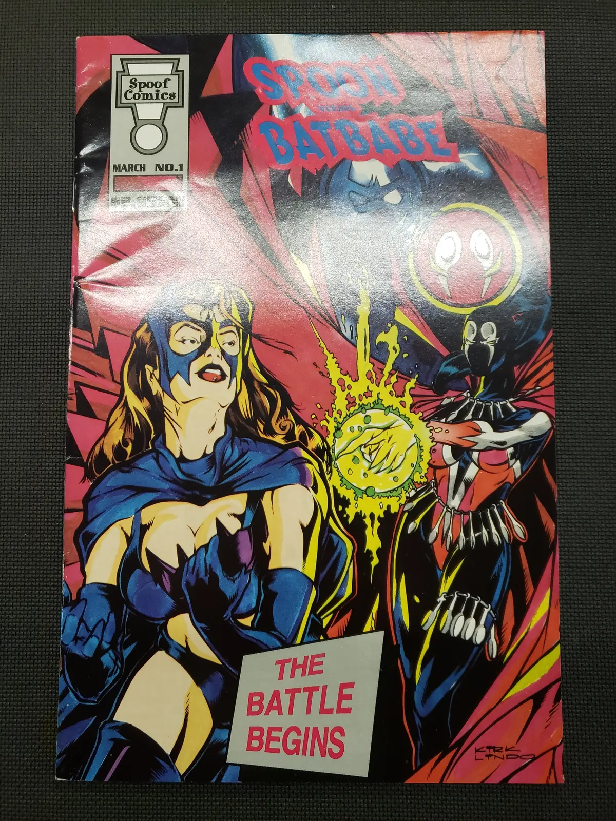 Spoon Versus Batbabe #1 (Spoof) Autograph 1