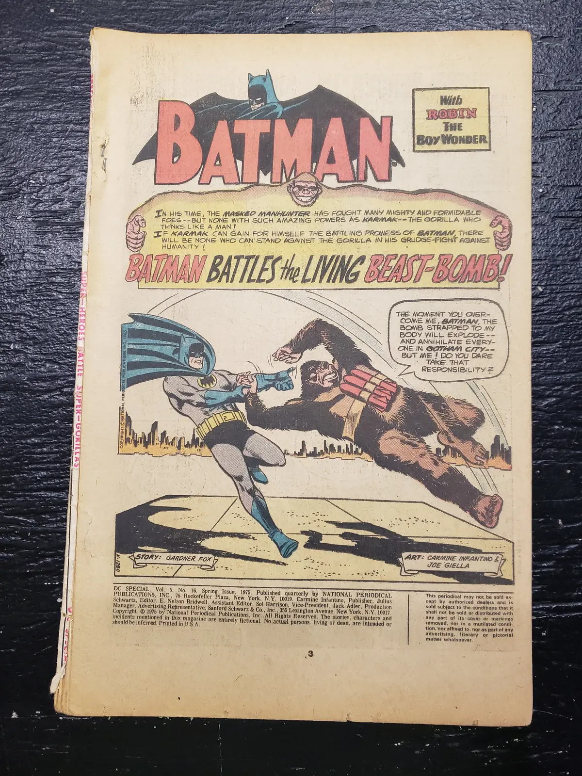 Dc Special (Super-Heroes Battle Super-Gorillas) #16 Fr 1