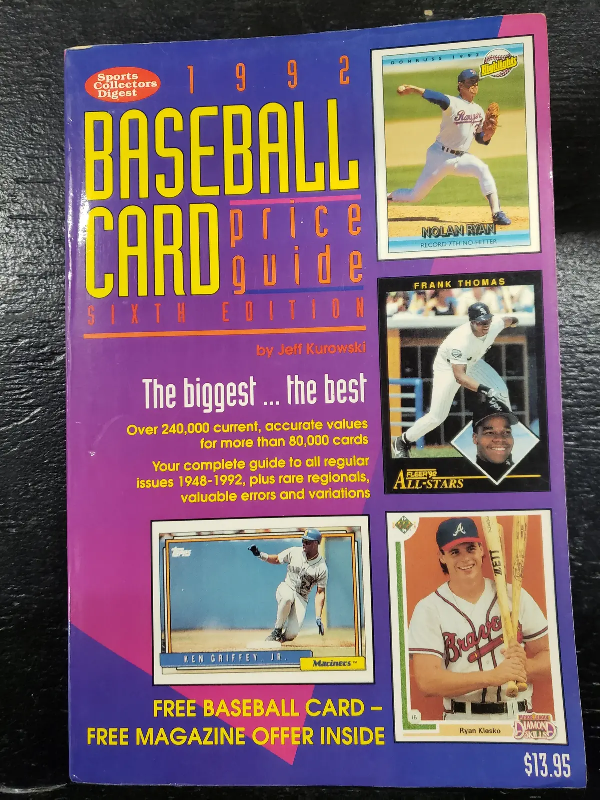Scd 1992 Baseball Card Price Guide 6Th Edition Tp 1