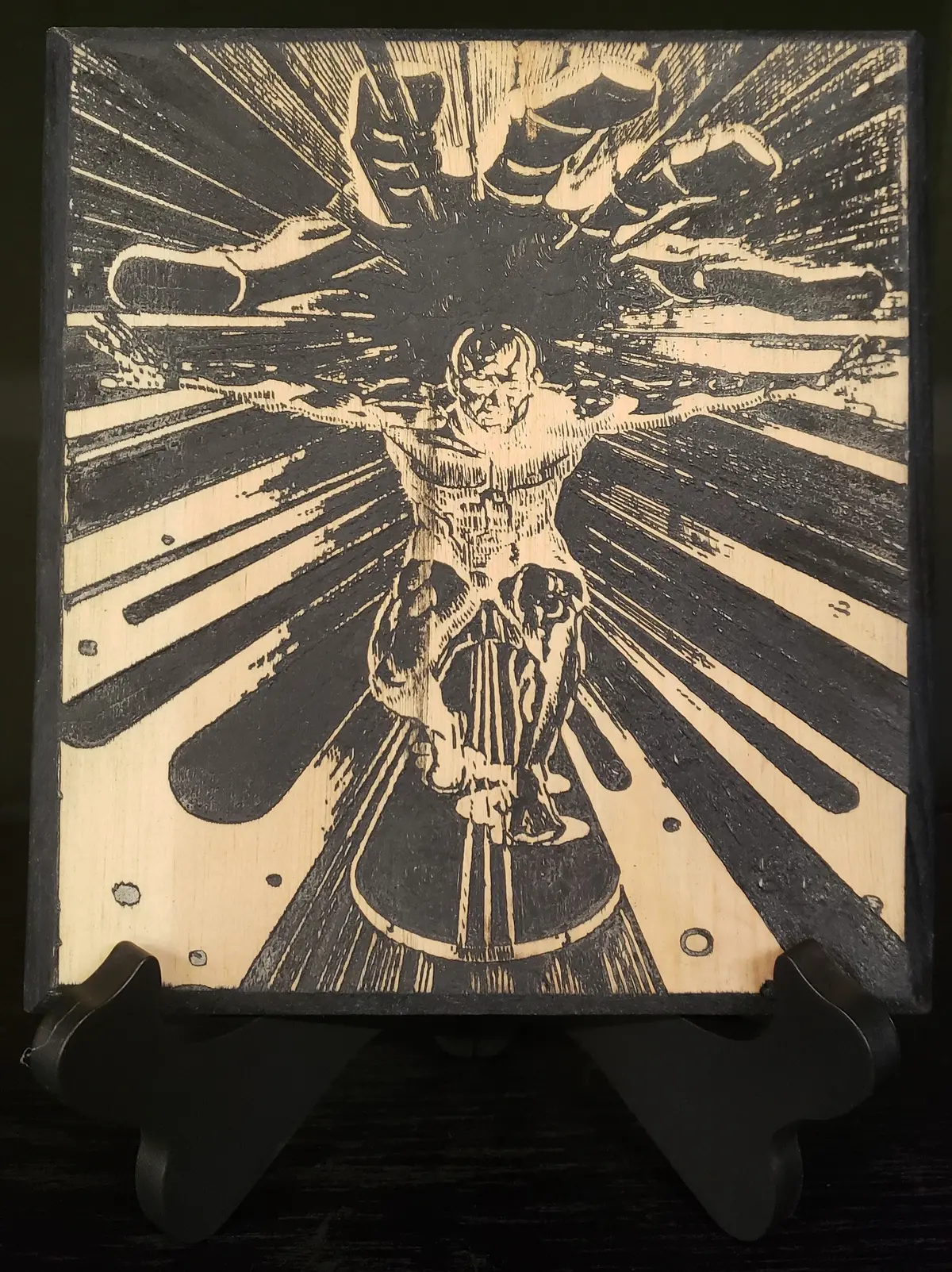 Silver Surfer Wooden Wall Plaque 1