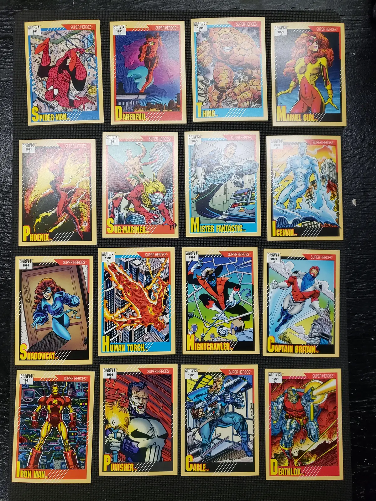 1991 Marvel Impel Complete Base Trading Card Set 1