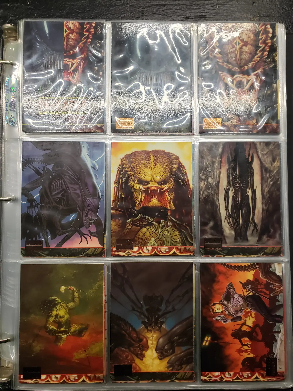 1994 Aliens Vs Predator Complete Trading Card Set 1