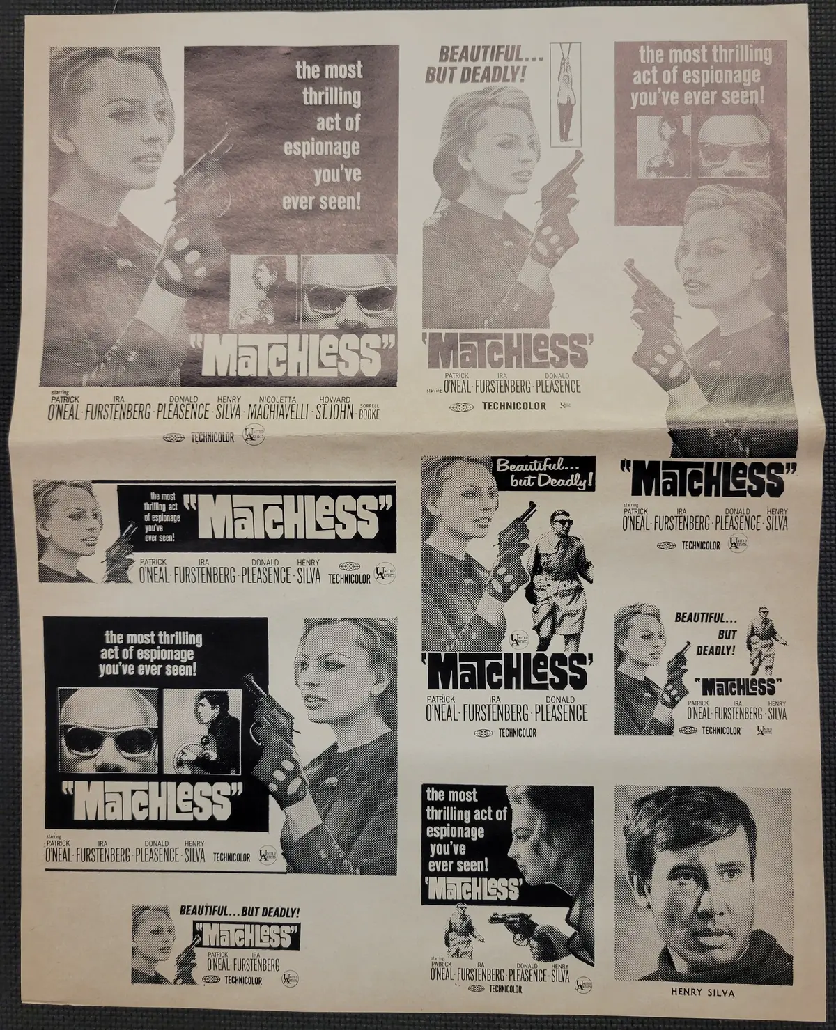 "Matchless" Original Movie Ad Clip Art Print 1