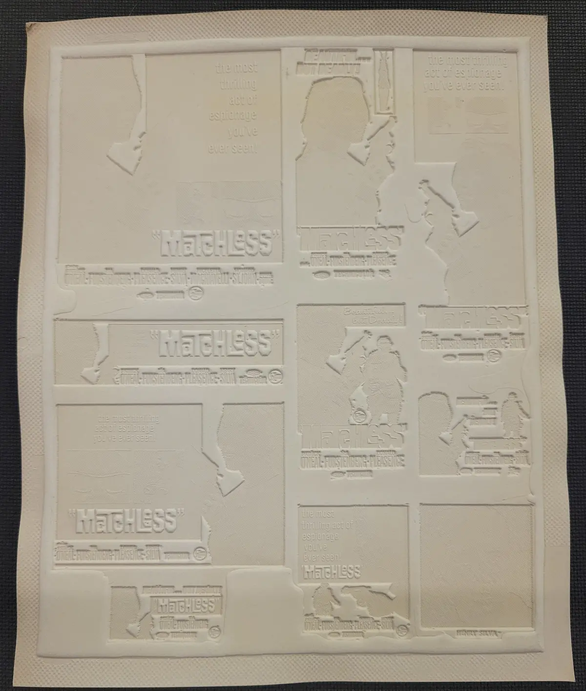 "Matchless" Original Movie Ad Mat Mold And Ad Clip Art Print 1