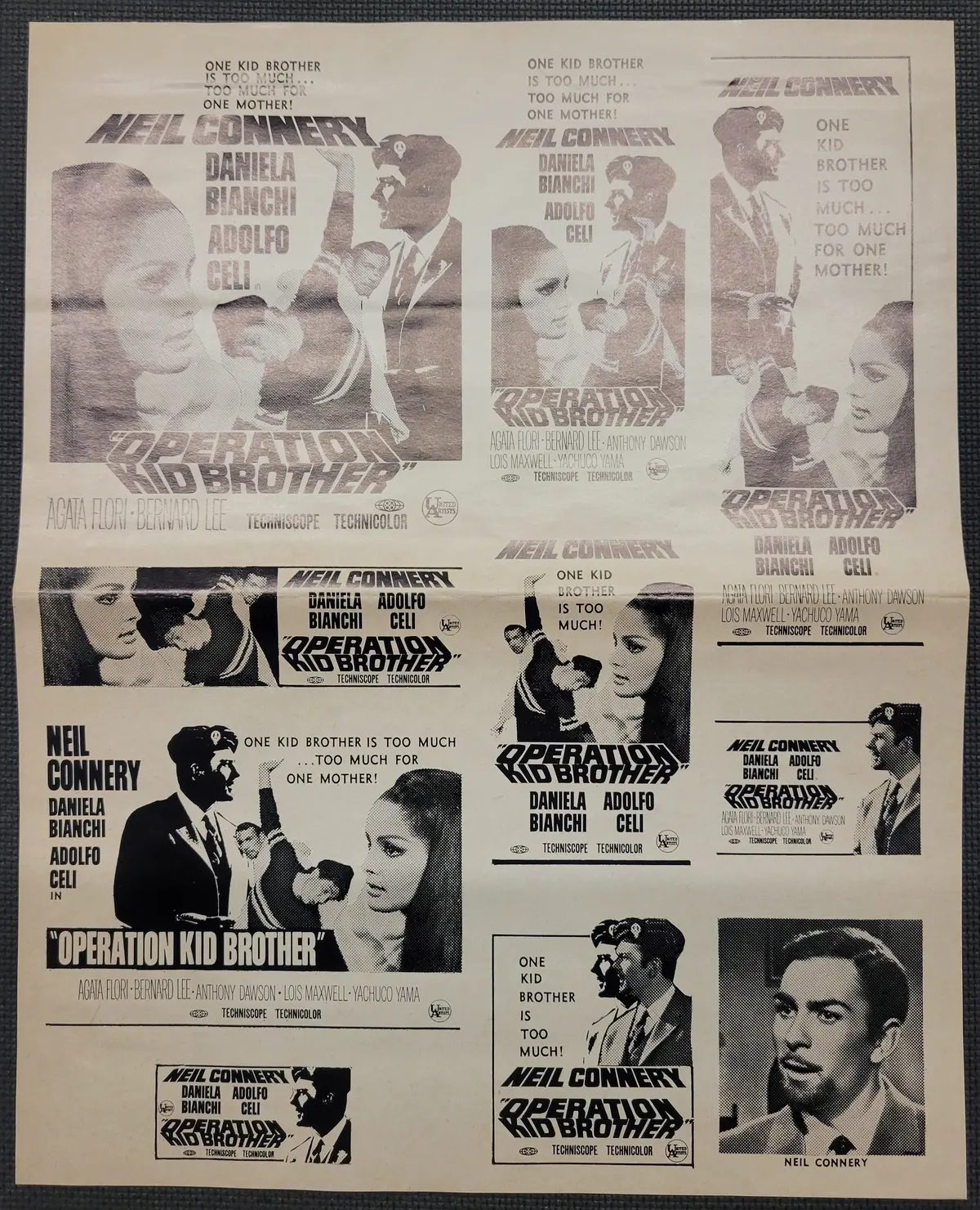 "Operation Kid Brother" Original Movie Ad Clip Art Print 1