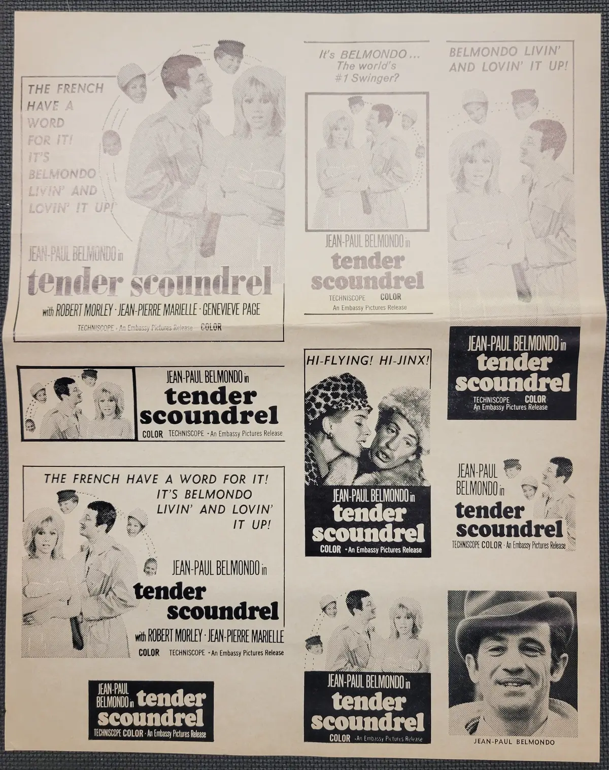 "Tender Scoundrel" Original Movie Ad Clip Art Print 1