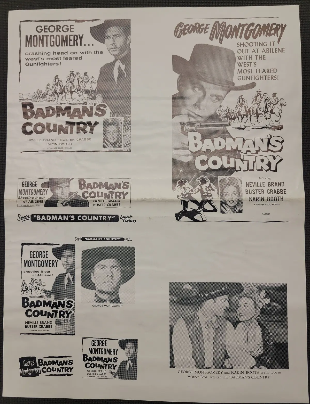 "Badman's Country" Original Movie Ad Clip Art Print 1