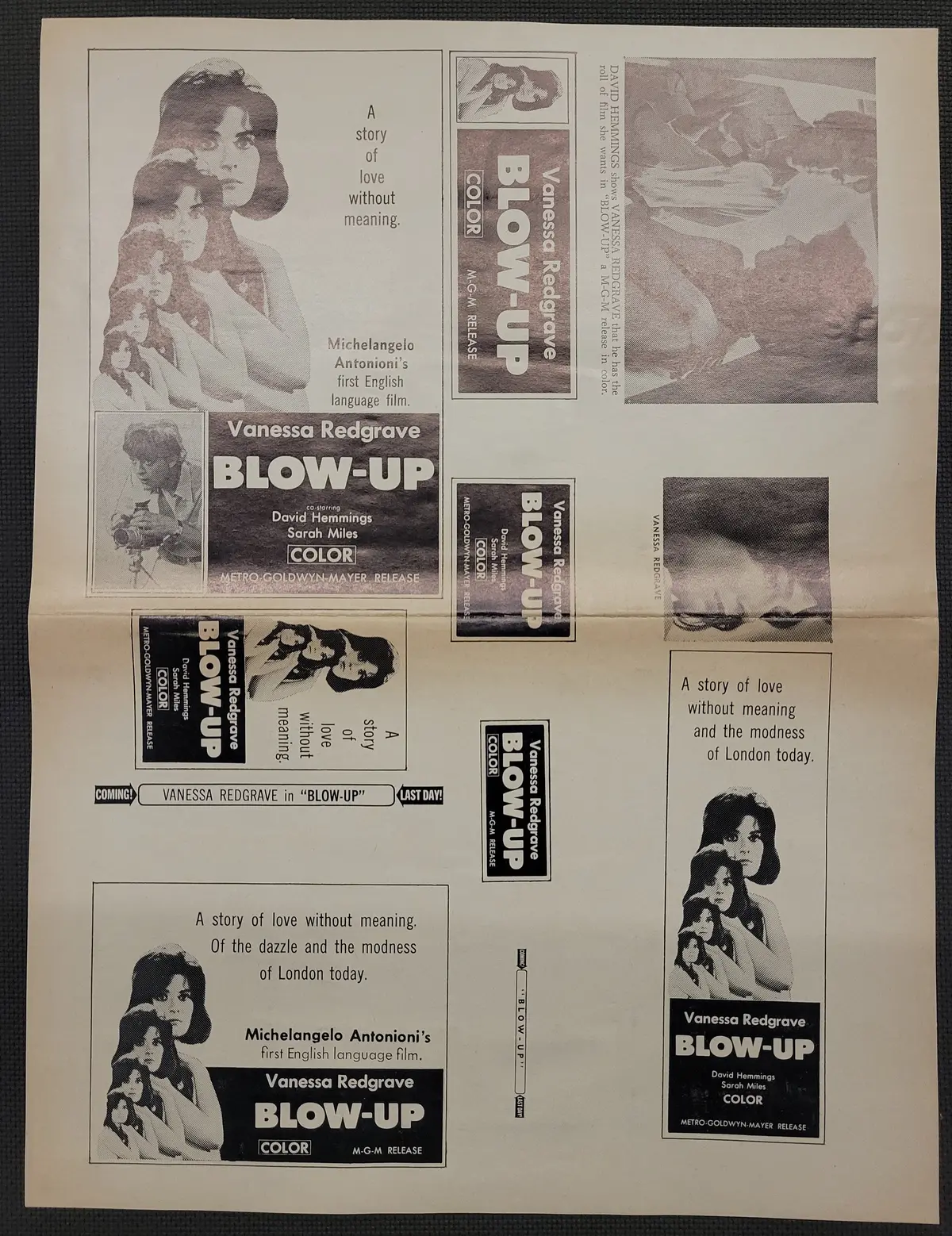 "Blow Up" Original Movie Ad Clip Art Print 1