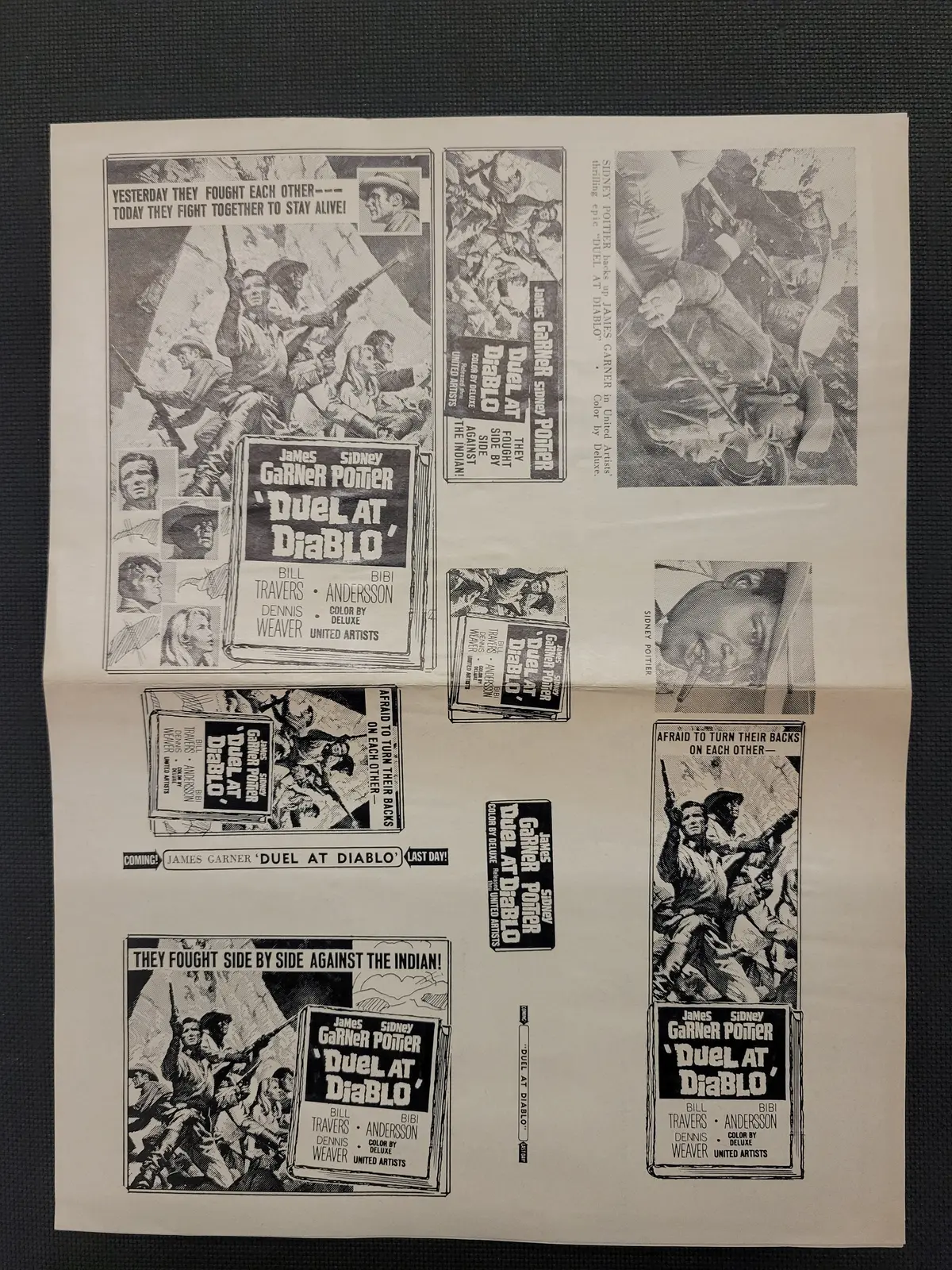 "Duel At Diablo" Original Movie Ad Clip Art Print 1