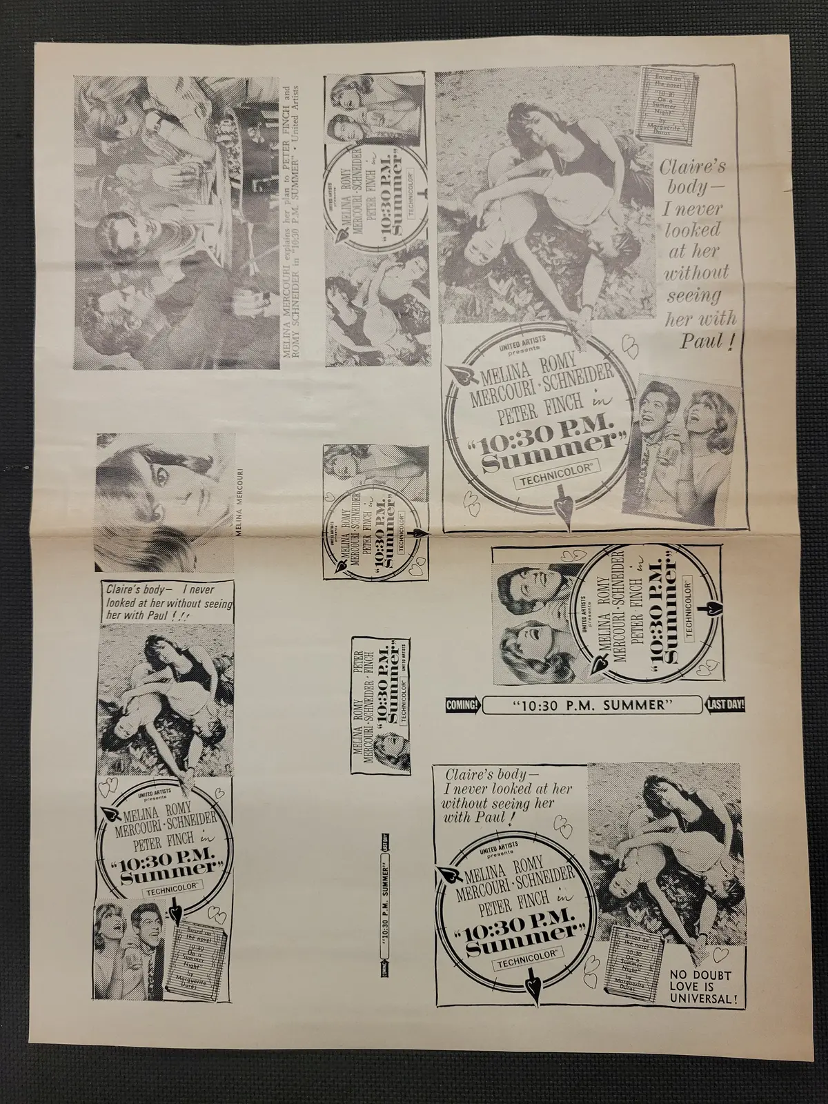 "10:30 P. M. Summer" Original Movie Ad Clip Art Print 1