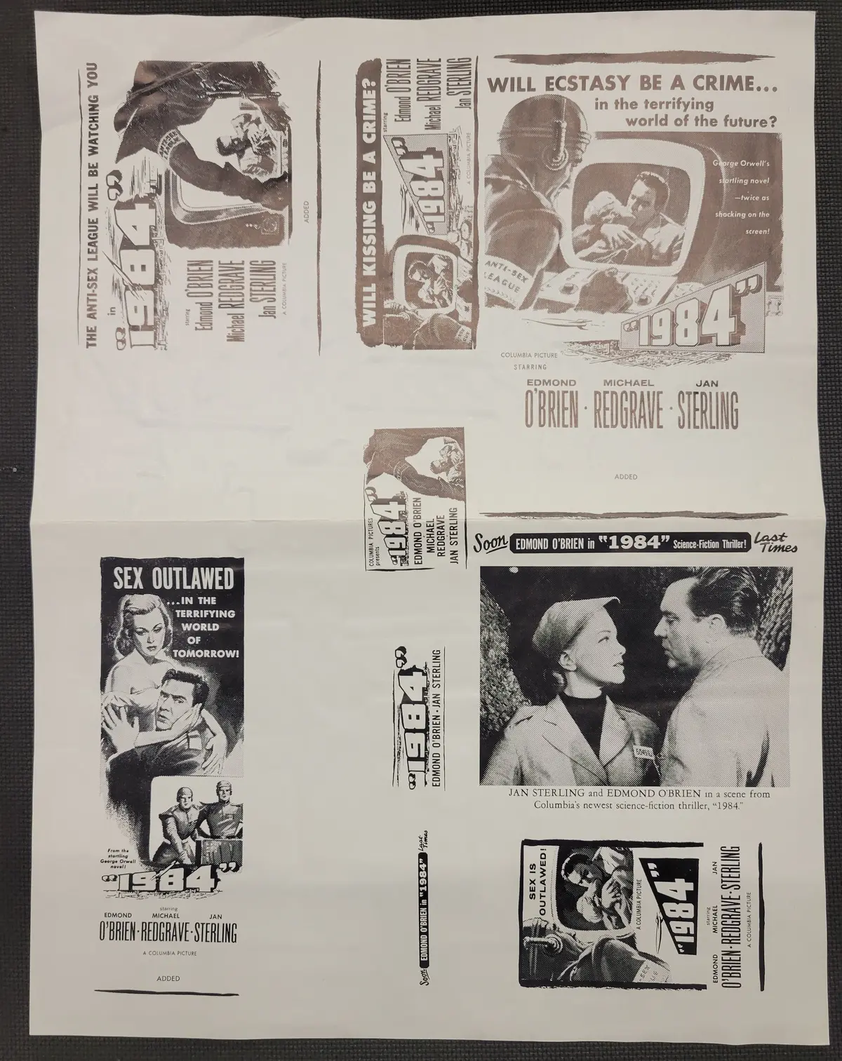 "1984" Original Movie Ad Clip Art Print 1