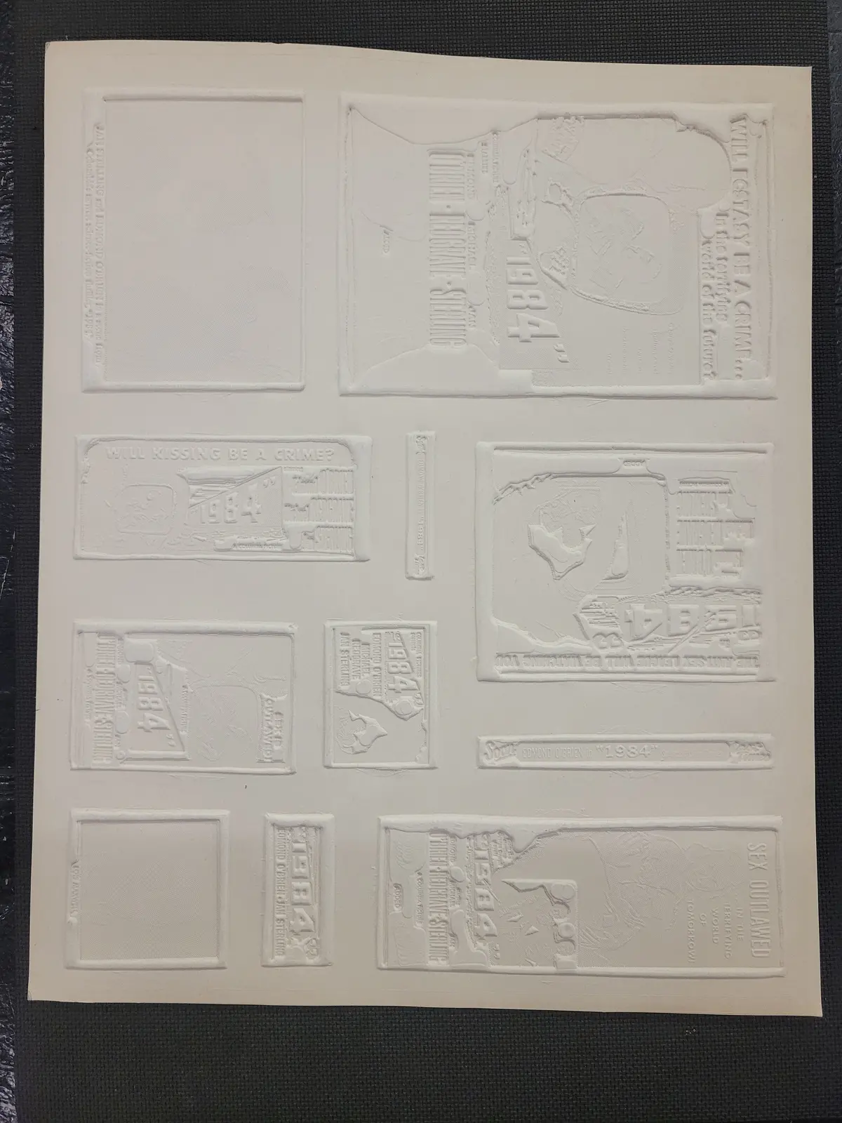 "1984" Original Movie Ad Mat Mold And Ad Clip Art Print 2
