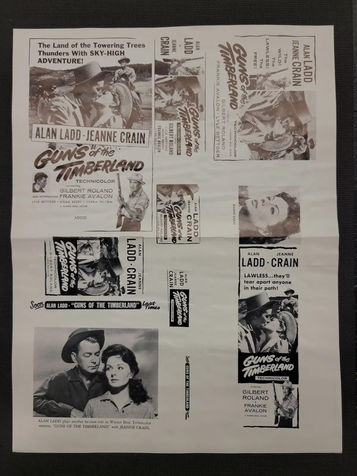 "Guns Of The Timberland" Original Movie Ad Clip Art Print 1
