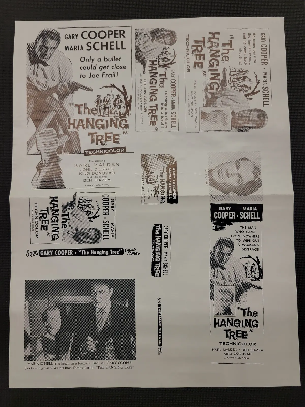 "The Hanging Tree" Original Movie Ad Clip Art Print 1
