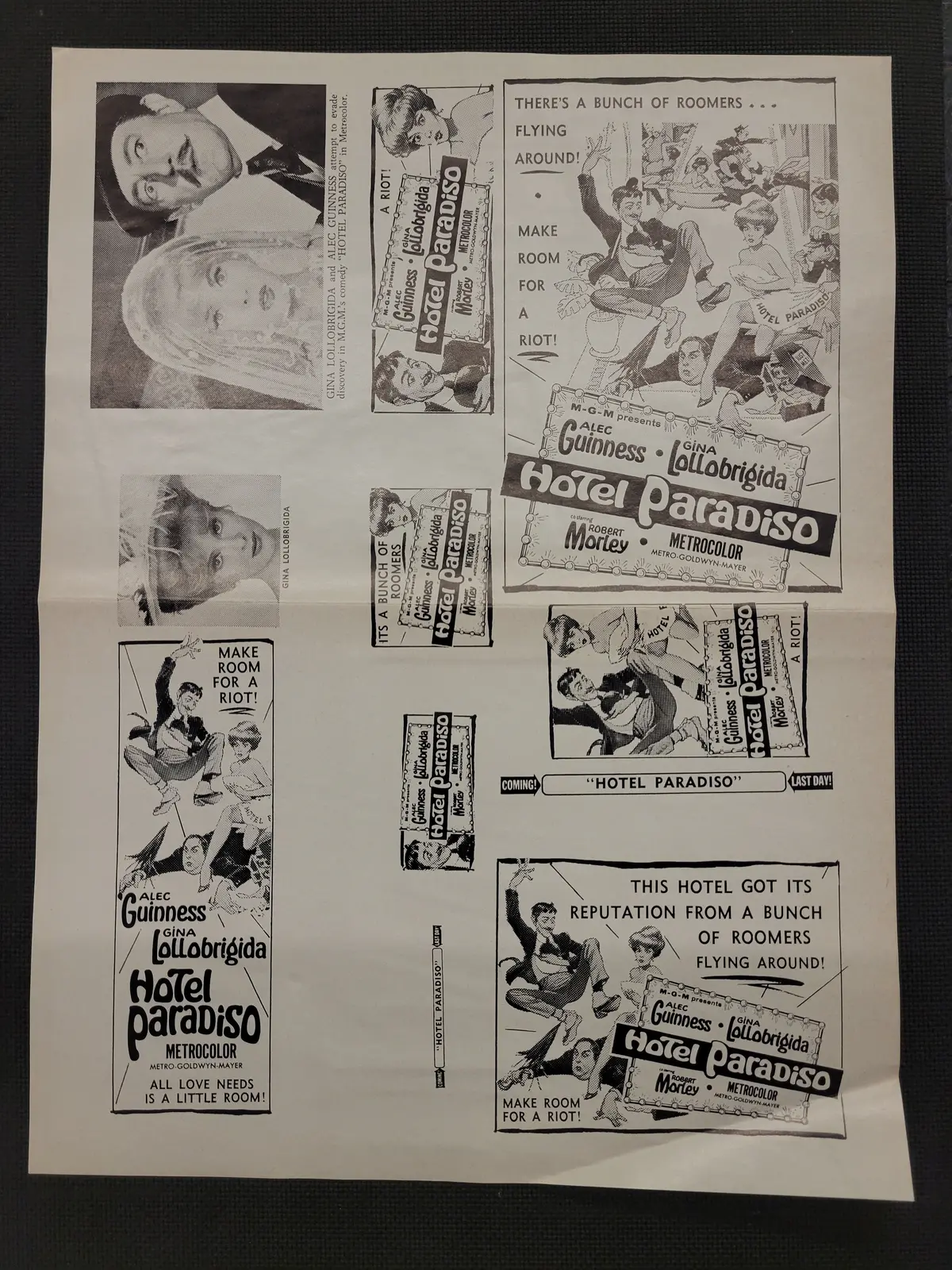 "Hotel Paradiso" Original Movie Ad Clip Art Print 1