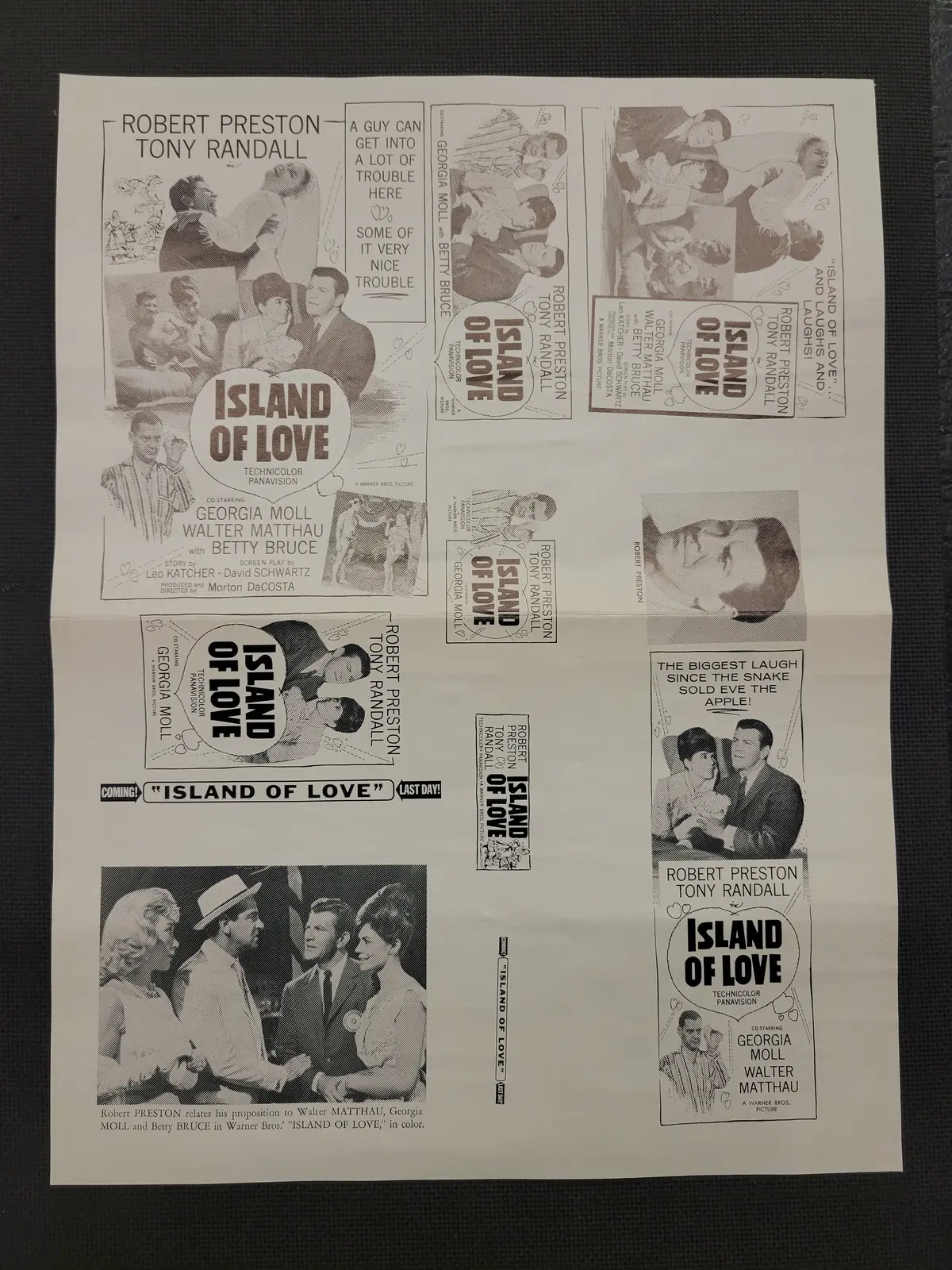 "Island Of Love" Original Movie Ad Clip Art Print 1