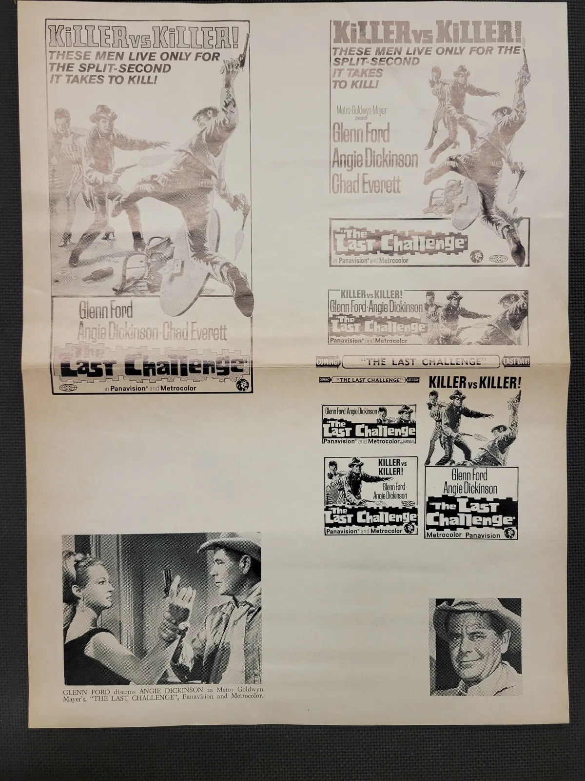 "Last Challenge" Original Movie Ad Mat Mold And Ad Clip Art Print 1