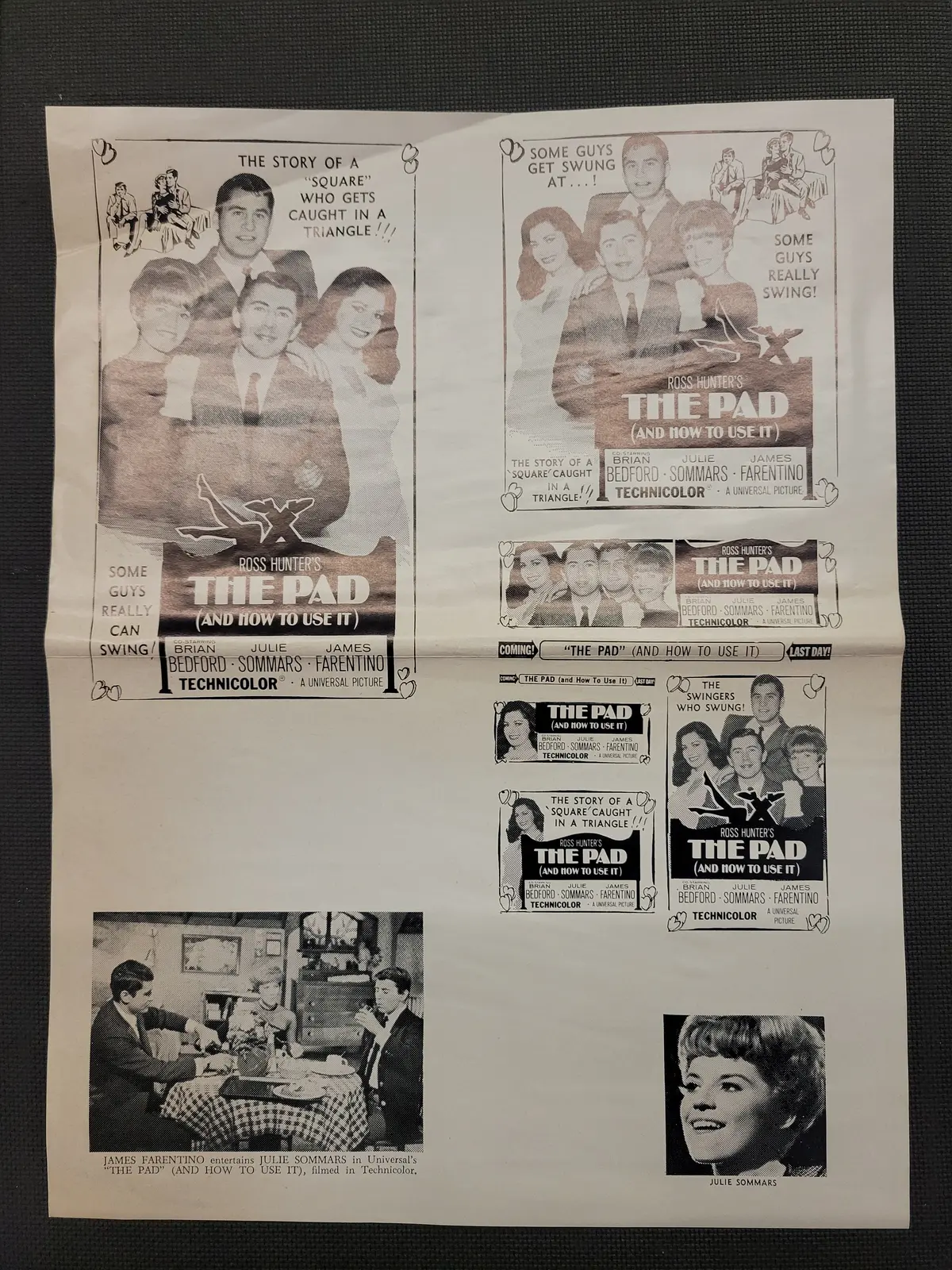 "The Pad (And How To Use It)" Original Movie Ad Mat Mold And Ad Clip Art Print 1