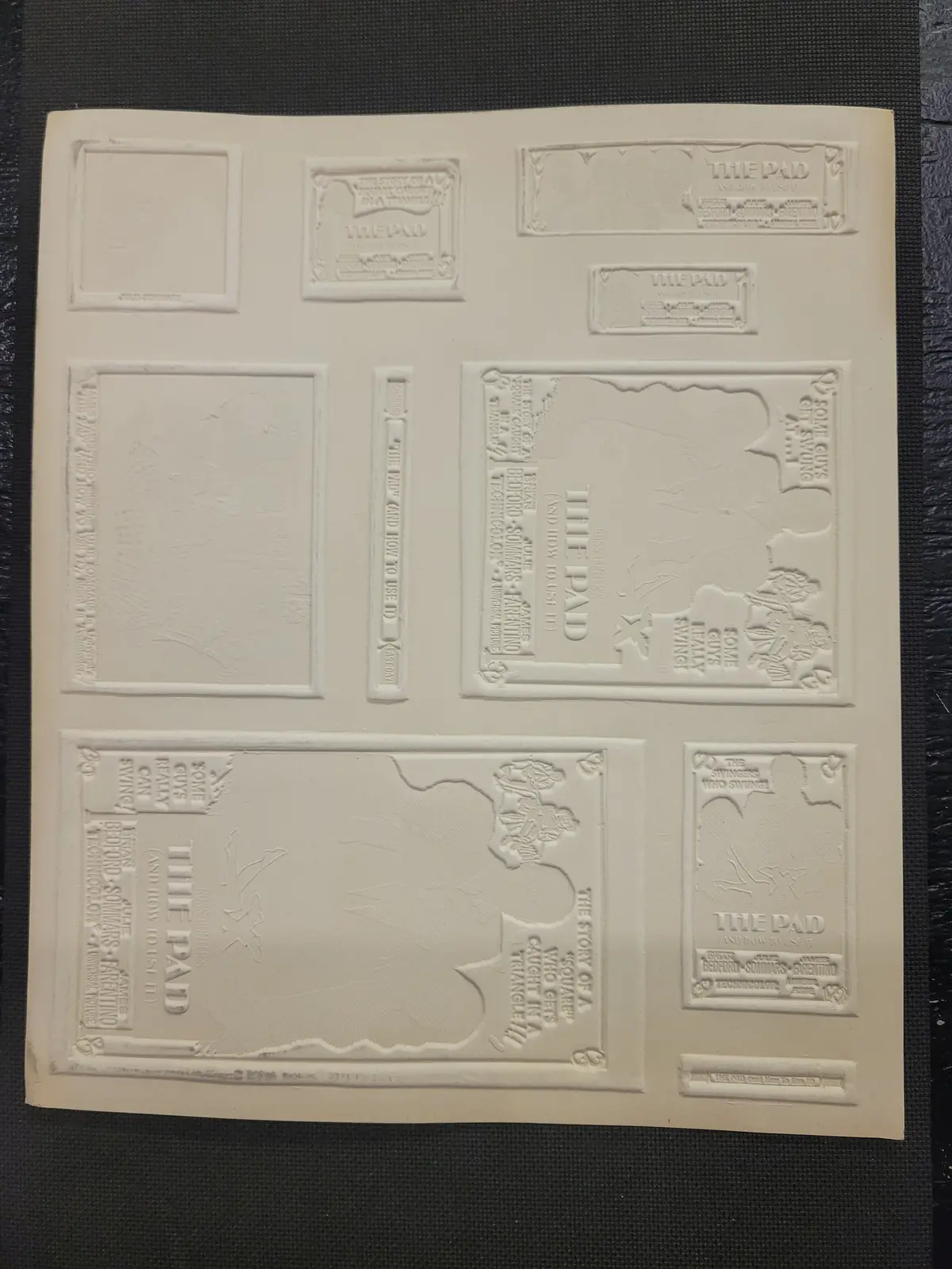 "The Pad (And How To Use It)" Original Movie Ad Mat Mold And Ad Clip Art Print 2