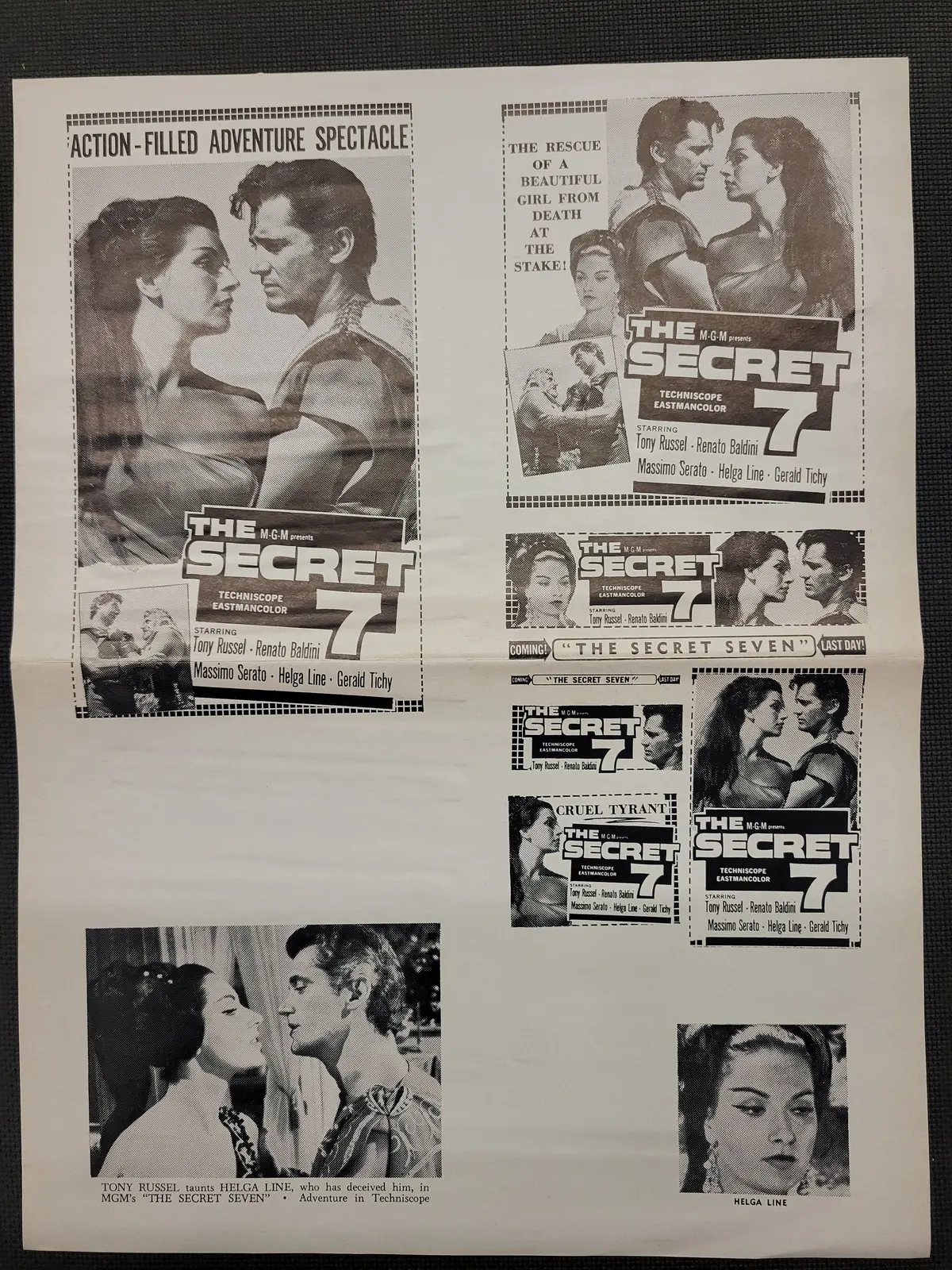 "The Secret 7" Original Movie Ad Clip Art Print 1