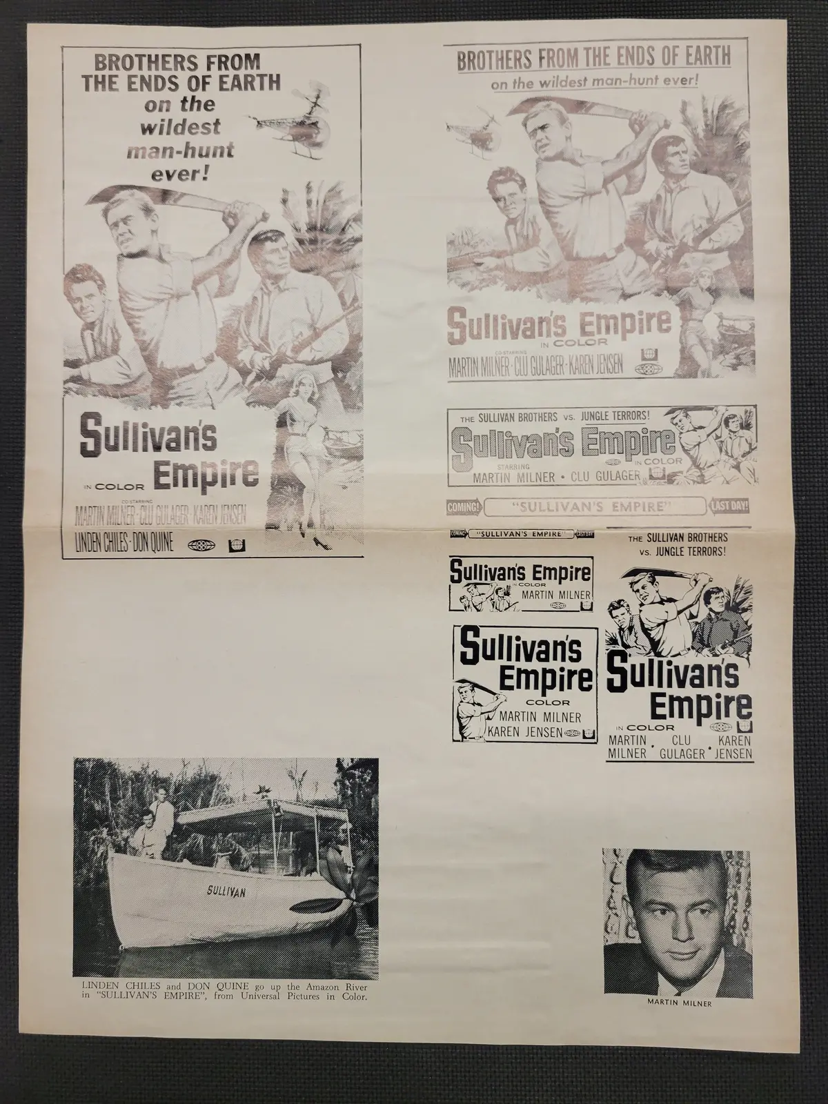 "Sullivan's Empire" Original Movie Ad Mat Mold And Ad Clip Art Print 1